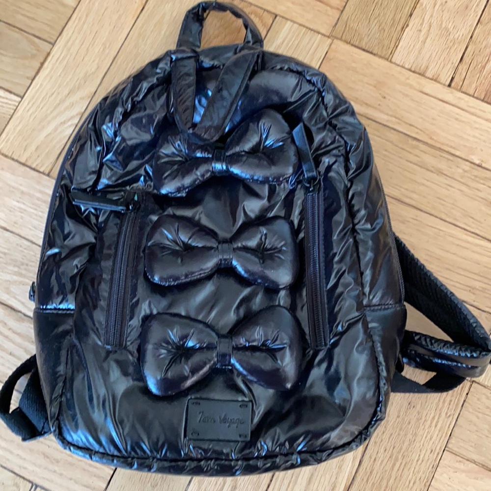 7am Enfant mini bow backpack black